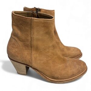 Peter Nappi  Italian Leather Tan Ankle Boots Size 37